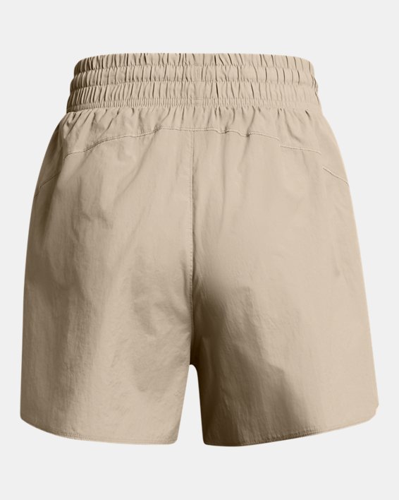 女士UA Vanish 5" Crinkle短褲 in Brown image number 5